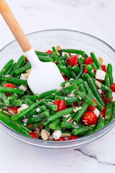 Green Bean Salad (Tomatoes & Feta) - Evolving Table