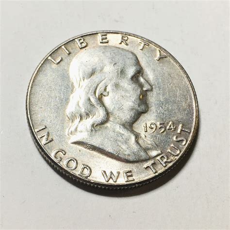 1954 Silver Franklin Half Dollar | Property Room