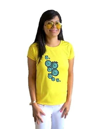 Buy Lets Flaunt Clocks T-Shirt T-Shirt Girls Yellow Dry-Fit-X-Large Nw ...