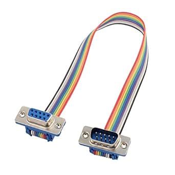 Generic RS232 DB9 9P Male to Female Head Serial Port w Jumper Wire 26cm ...