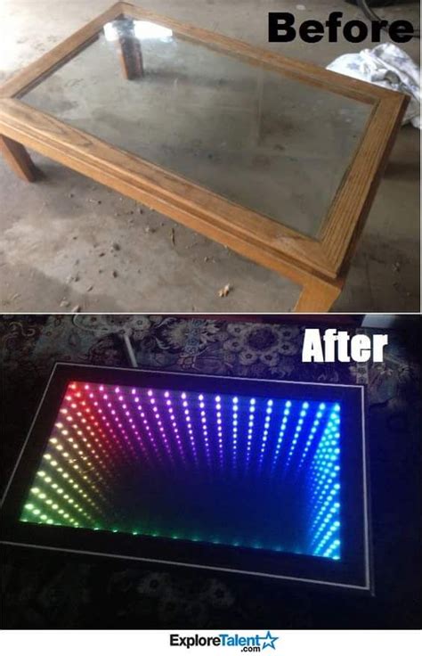 Image result for Infinity Mirror Table DIY