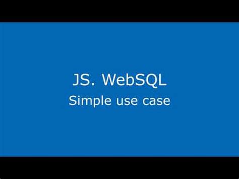Image result for HTML/JavaScript SQL