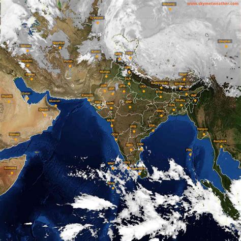Live INSAT-3D Satellite Image India: Cloud & Rain Animation (2025) | Skymet