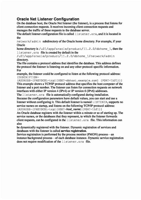 Image result for Oracle Net Listener