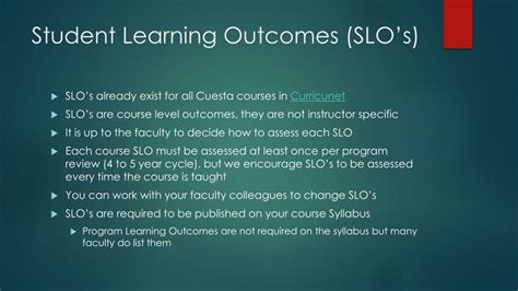 Student Learning Outcomes 的图像结果