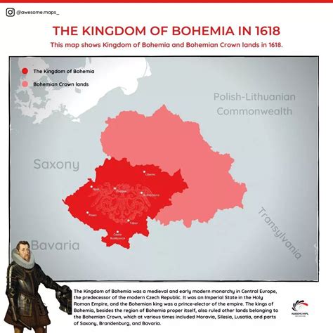 The Kingdom of Bohemia, 1618. by awesome.maps_ - Maps on the Web