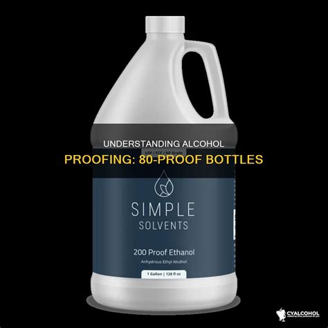 Understanding Alcohol Proofing: 80-Proof Bottles | CyAlcohol