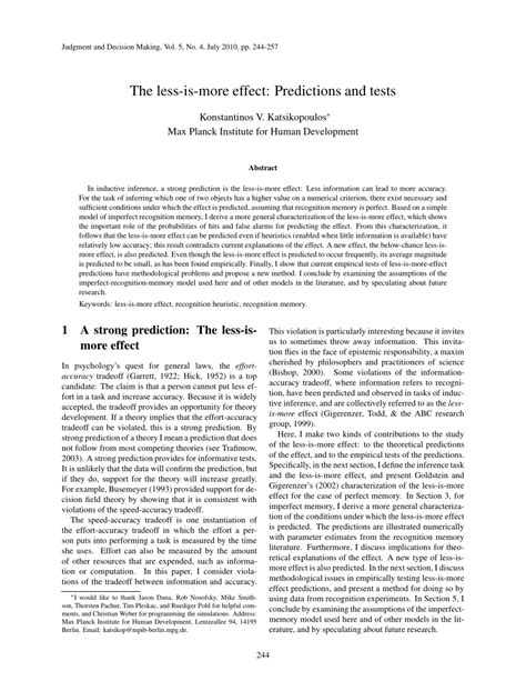 Image result for Less-is-better Effect Explained