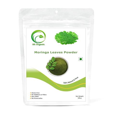 SK ORGANIC Moringa Leaves Powder 500gms For Healthy Nutrition Vitamins ...