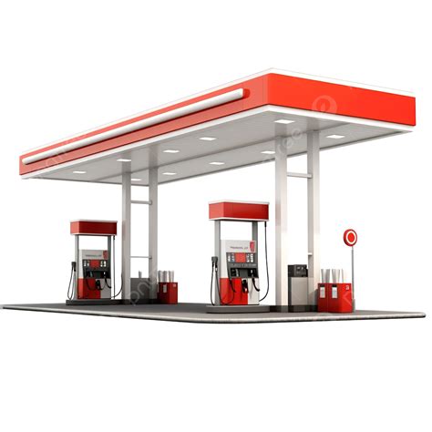 Gas Station 3d PNG, Vector, PSD, and Clipart With Transparent ...