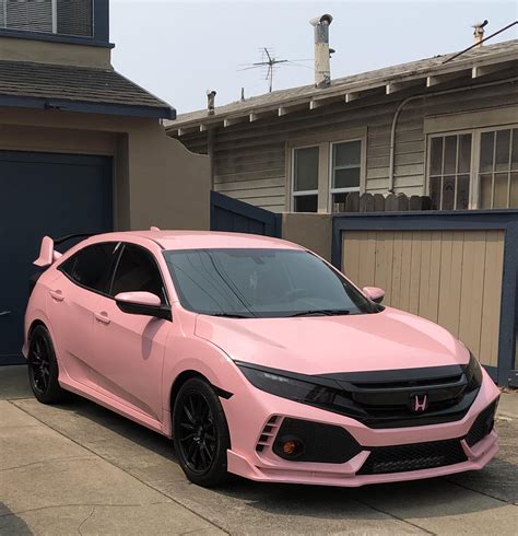 Pink Honda Civic Si Interior