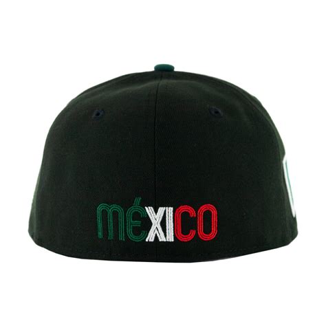 New Era 59Fifty Mexico Baseball 2023 Two Tone Fitted Hat Black Red Dark ...