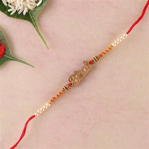 Send Bhai Wooden Rakhi Online