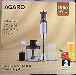 Buy AGARO Regency Hand Blender, 600W, Variable Speed Modes & Speed ...