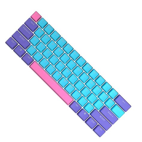 Buy 61 Key PBT Thick 60% Keycaps Sunshine ANSI Layout for Mechanical ...