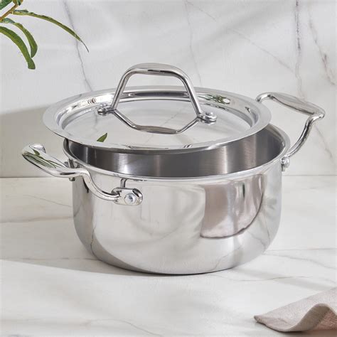 Buy Valeria Carin Stainless Steel Casserole with Lid - 1.5L from Home ...