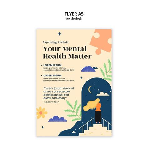 Psychology template design | Free PSD