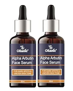 Oilanic Alpha Arbutin Face Serum for Glowing Skin (Pack of 2, Each 30 ...