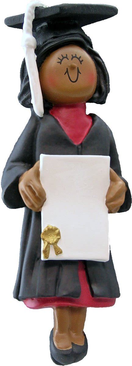 Ornament Central OC-052-FAA African/American Female Graduate Figurine ...