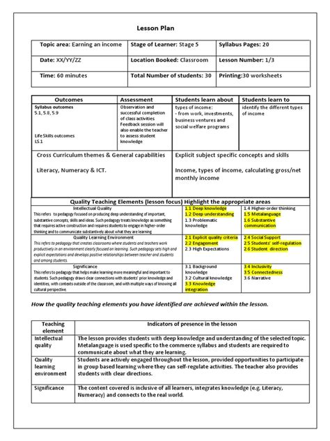 Image result for Lesson Plan Assessment Examples