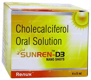 Sunren D3 Nano Shots Oral Solution 5ml: Uses, Side Effects, Price ...