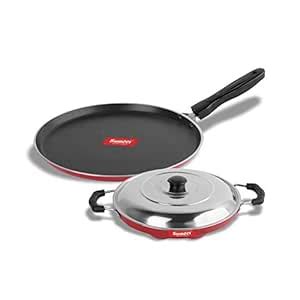 Buy Sumeet 2.6mm Thick Non-Stick Coral Cookware set (Dosa Tawa – 26.5cm ...