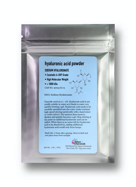 Hyaluronic Acid Powder – TALSEN CHEM