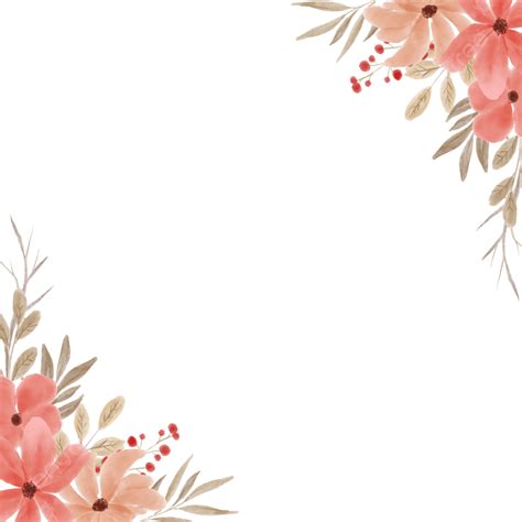 Orange Flower Border