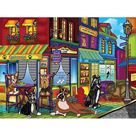Buy JaCaRou Puzzles Dogs on The Block 1000 Pieces Jigsaw Puzzle Online ...