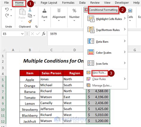 Image result for Tutorial On Using Conditional Formatting with Multiple Conditions