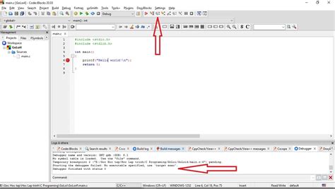 Debug in Code Blocks 的图像结果