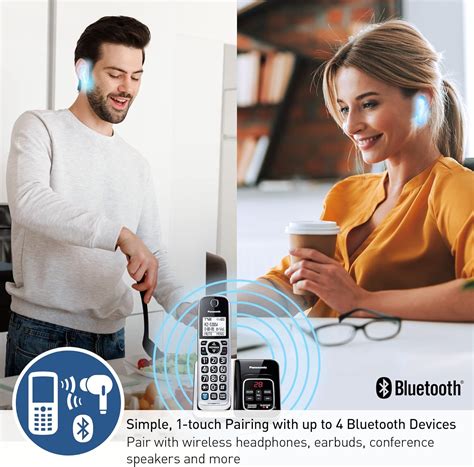 Buy Panasonic Cordless Phone System, Bluetooth Pairing for Wireless ...