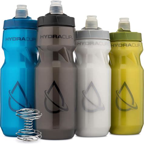 Amazon.com: Hydra Cup Sport [4 Pack] 24oz & 20oz Squeeze Water Bottles ...