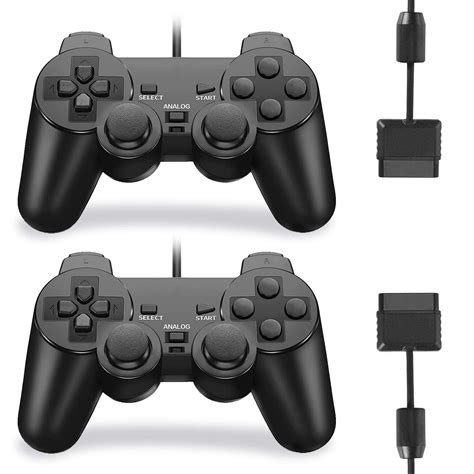 Buy TUOZHE Wired Controller for PS2 Double Shock, 2 Pack Gamepad Remote ...