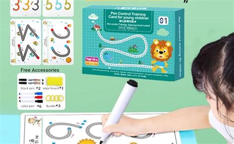 Magic Practice Reusable Pen Control, Writing Workbook for Kids,Tracing ...