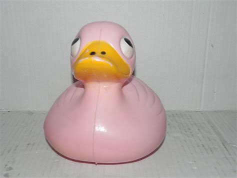 Purex Hanna Barbera Bubble Yakky Doodle Bath Toy Pink Rubber Duck Vtg ...