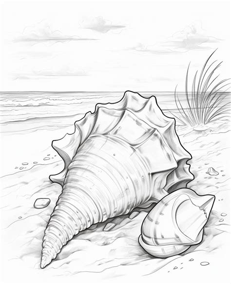 Image result for Shell Coloring Sheet