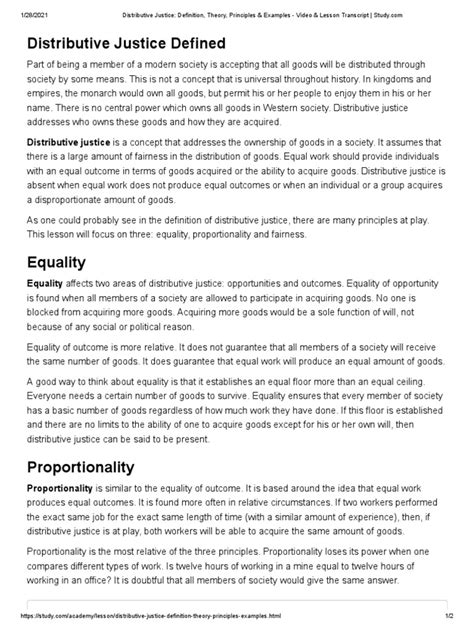 Image result for Distributive Justice Examples