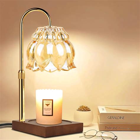 Amazon.com: GIEERE Flower Candle Lamp Warmer, Dimmable Candle Warmer ...