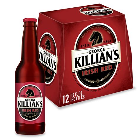 George Killian's Irish Red Beer, 12 Pack, 12 fl oz Glass Bottles, 5.2% ...
