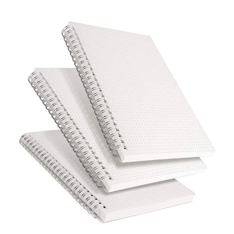 RETTACY Dot Grid Notebook Spiral 3 Pack- Bullet Dotted Journal Spiral ...