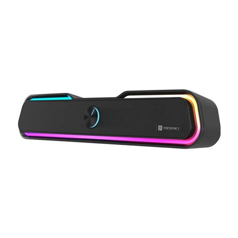 Portronics Decibel 22 10W Wireless Bluetooth Soundbar with RGB Light ...