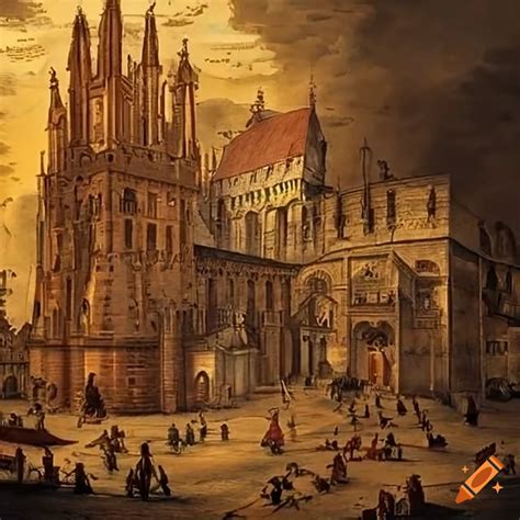 Intricate map of medieval europe on Craiyon