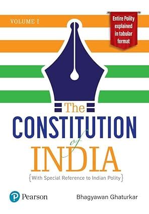 Pearson The Constitution of India Volume 1 (With Special Reference to ...