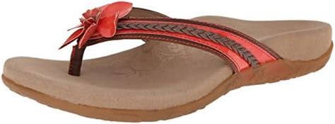 Buy Aetrex Women's Selena Flower Thong Sandal, Coral, 40 BR/9-9.5 M US ...