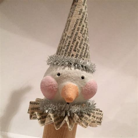 Paper Clay Snowman Tutorial 的图像结果