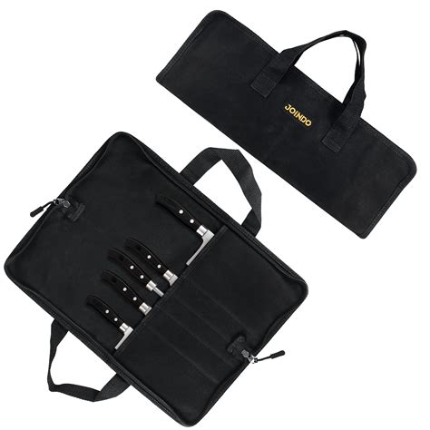 JOINDO Knife Roll, Chef’s Knife Roll Bag, Waxed Canvas Knife Bag with ...