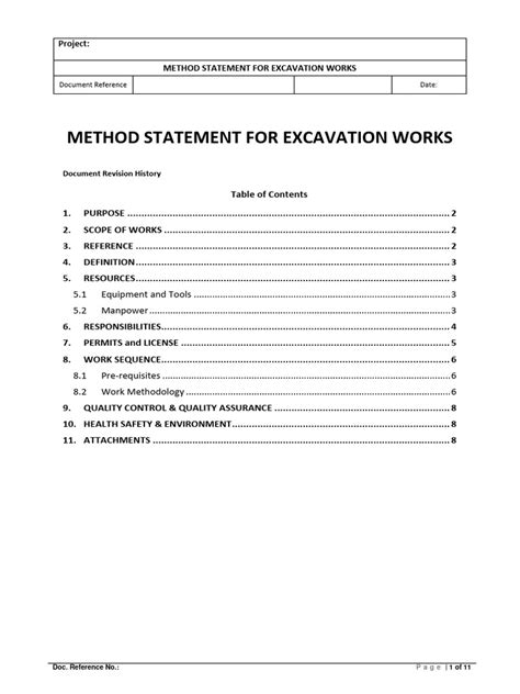 Image result for Work Method Statement PDF