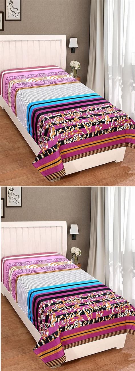 Zain 100% Cotton TOP Sheet (Set of 2) : Amazon.in: Home & Kitchen