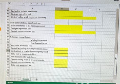 Process Costing Weighted Average Method 的图像结果